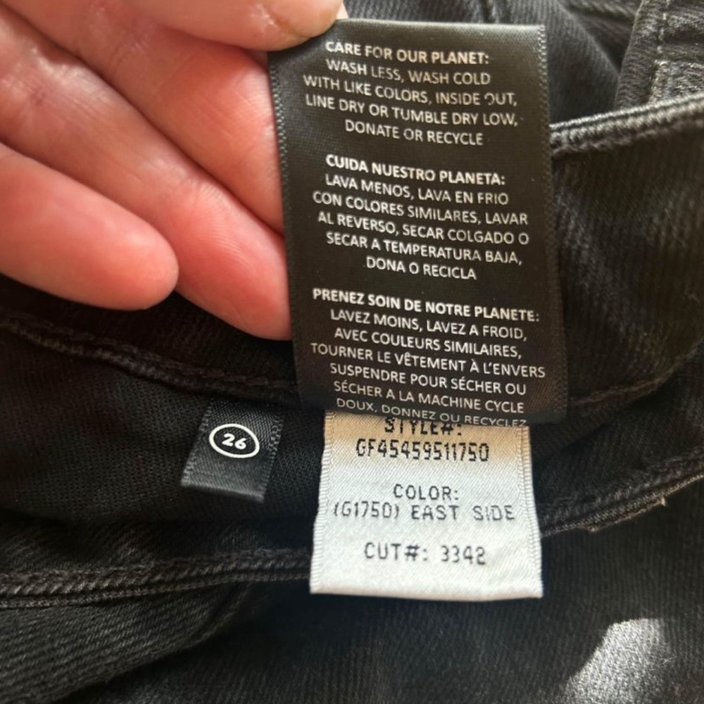 GRLFRND "The Stella" Low-Rise Ultra Flare Denim Skirt Size 26 - Picture 6 of 6